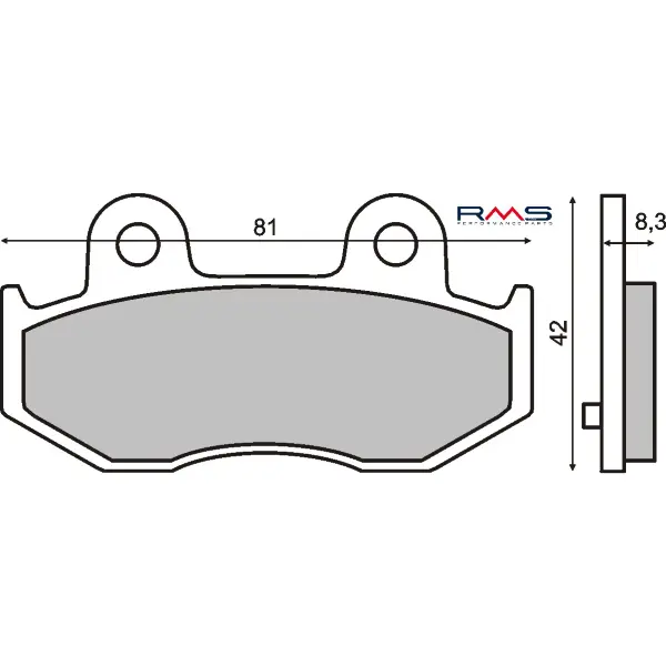Organische Bremsbeläge RMS Suzuki Burgman 250-400cc