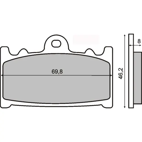 Plaquettes de Frein Organiques RMS Suzuki GSR 600