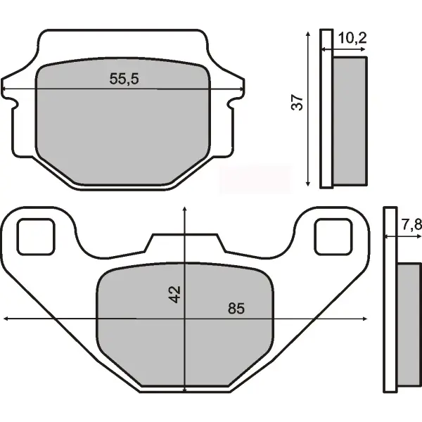 오가닉 브레이크 패드 RMS 가와사키 GPZ 500S