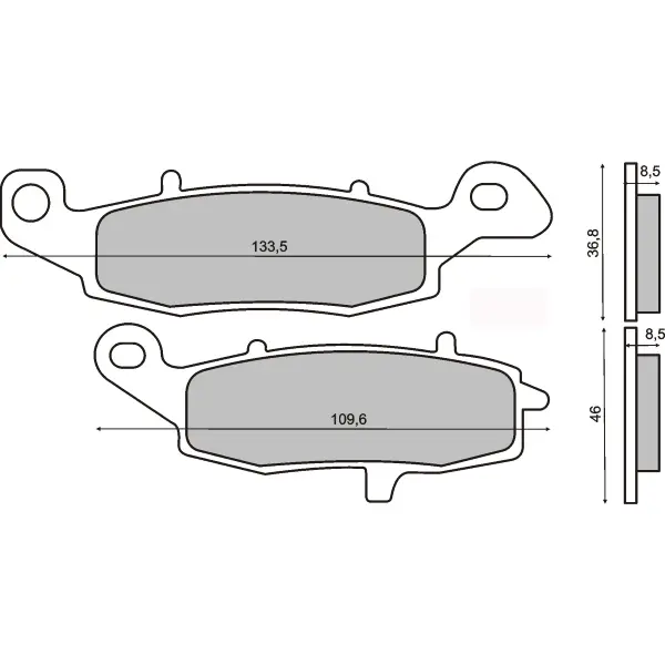 Plaquettes de Frein Frittée Sinter-Tech Kawasaki KLR 650cc