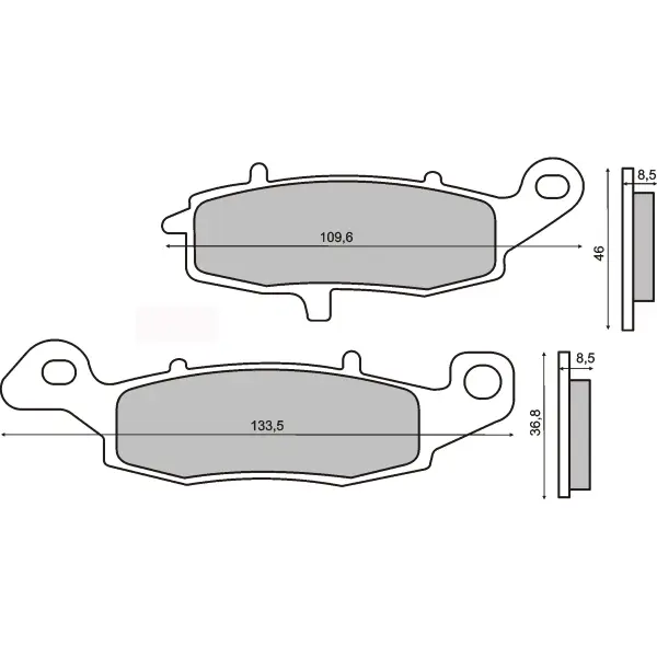 Kampas rem sintered Sinter-Tech Suzuki Gs 500cc