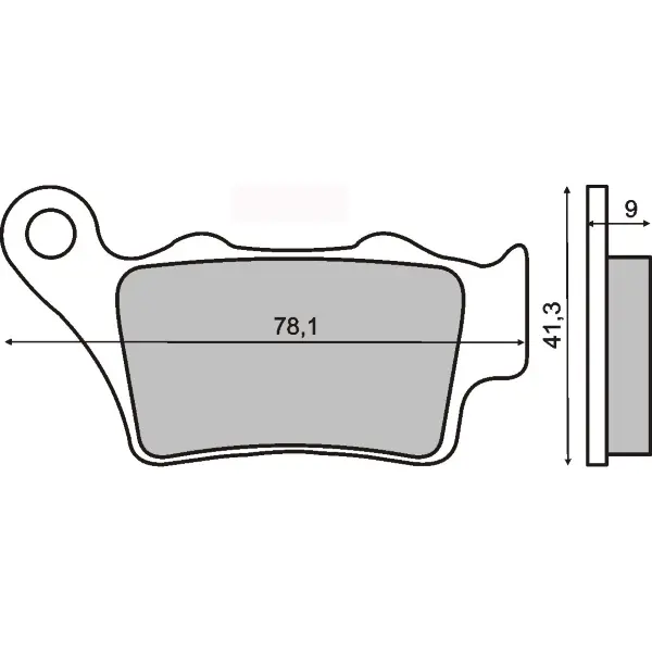 RMS 혼다 CB 500S 오가닉 브레이크 패드