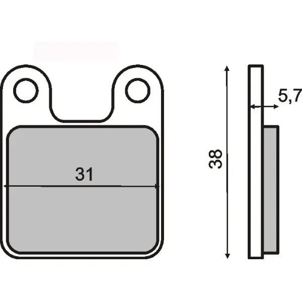 Plaquettes de Frein Organiques RMS Minimoto Polini