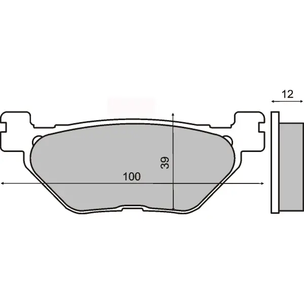 Bremsbeläge Organisch RMS Yamaha T-Max 500cc
