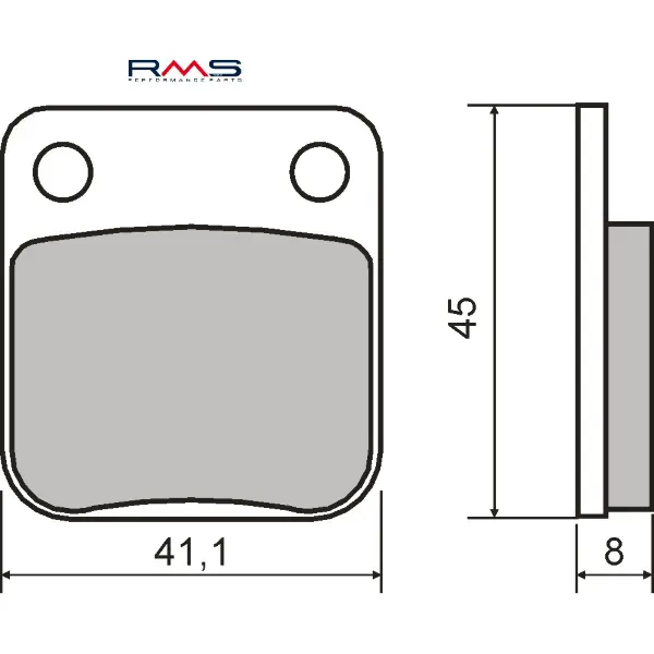 Plaquettes de frein organiques RMS Honda CG 125 cc