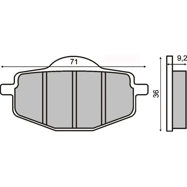 RMS 유기계 브레이크 패드 야마하 Fly One 50 cc