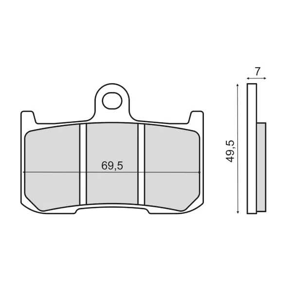 Plaquettes de frein frittée Sinter-Tech RMS Kawasaki Z 1000 03-06