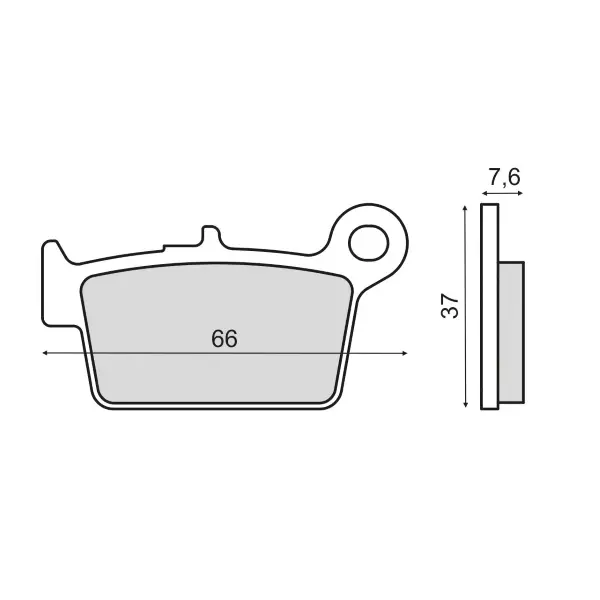 Plaquettes de frein organiques RMS Beta Alp 125 cc