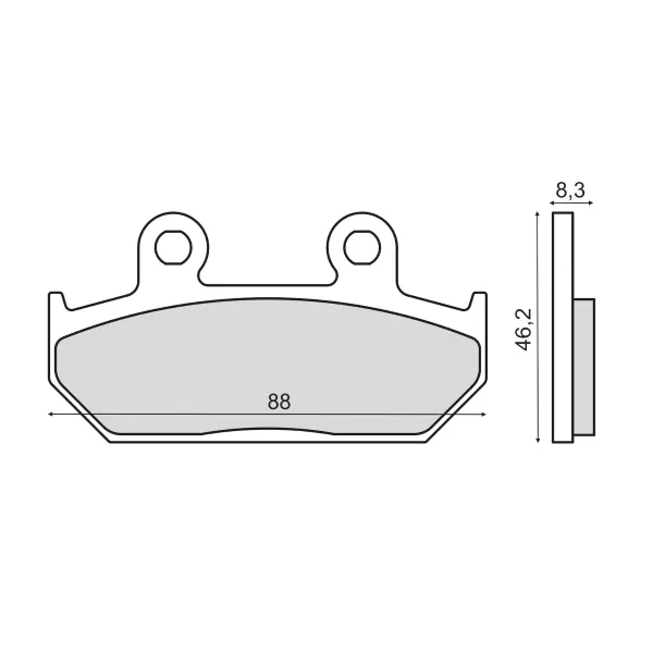 RMS 오가닉 브레이크 패드 혼다 CB 250