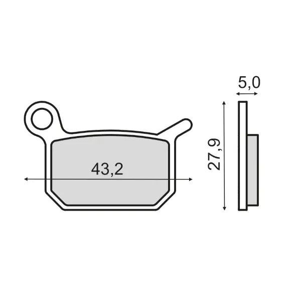 Plaquettes de frein frittées Sinter-Tech RMS KTM SX 65 cc