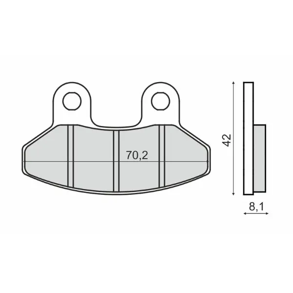 Plaquettes de frein organiques RMS Sym Joyride 200 cc