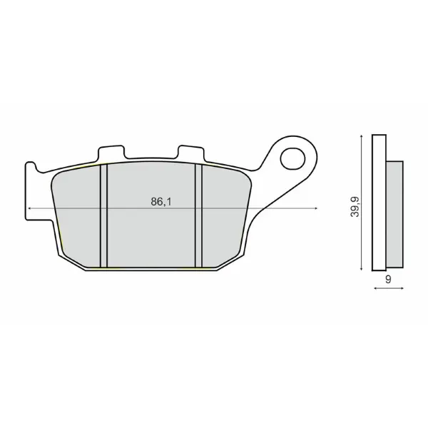 RMS Sinter-Tech 소결 브레이크 패드 Honda CBR 650F