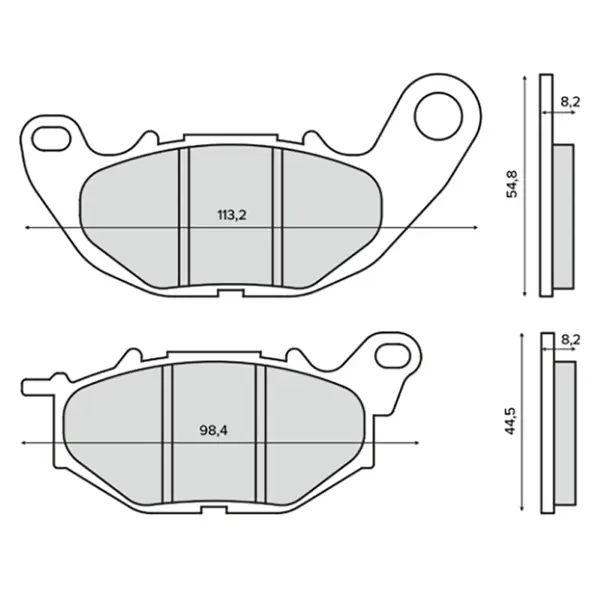 Тормозные колодки органические RMS Yamaha 300cc