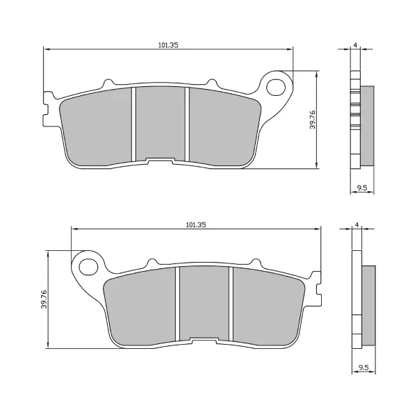RMS sintrede bremseklodser Honda VFR 800