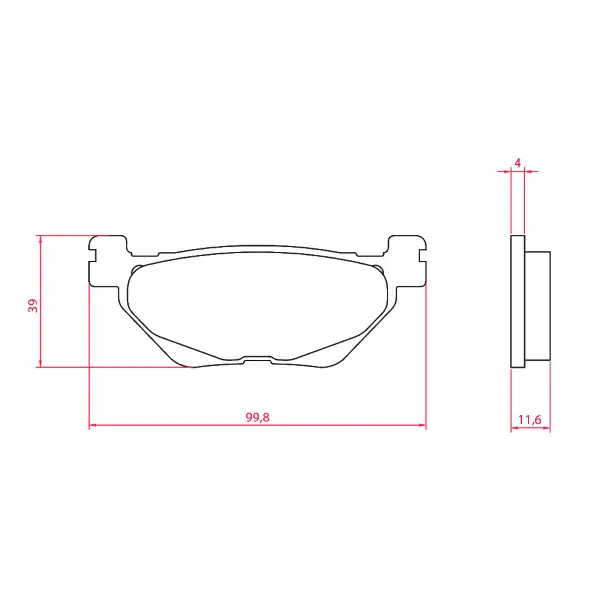 Plaquettes de frein frittées Sinter-Tech RMS Yamaha T-Max 560