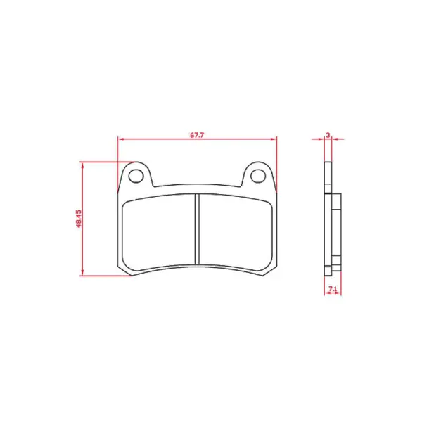 Plaquettes de frein organiques RMS pour Benelli BN 302