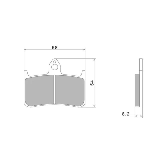 Plaquettes de Frein Nissin A0030 Premium Semi-Metallic (vendu par jeu de deux plaquettes) - 2P-203NS