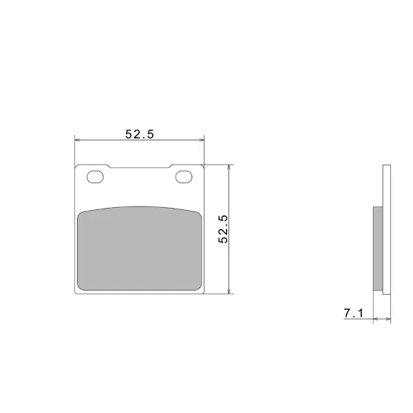 Τακάκια φρένου Nissin A0120 Premium Semi-Metallique 2P-213NS