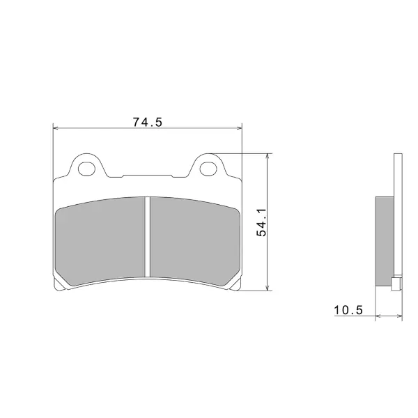 Pastiglie freno Nissin A0250 Premium Semi-Metalliche 2P-228NS