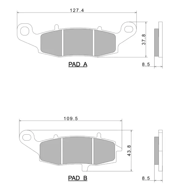 Тормозная колодка передняя полуметаллическая Nissin A0520 ECE R90