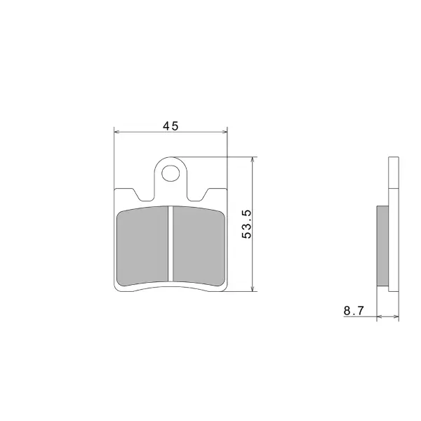 Nissin A0580 半金属 Premium 刹车片 2P-265NS