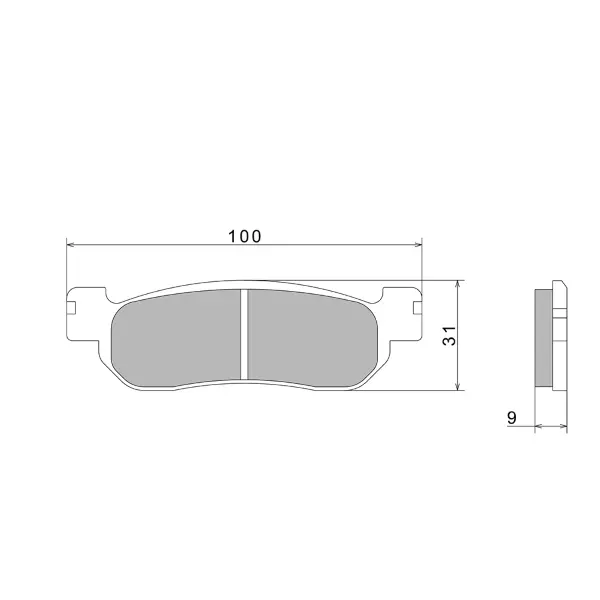 Спирачни накладки Nissin A0590 Premium полуметални 2P-266NS