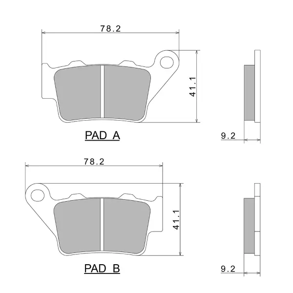 Nissin A0660 Premium puolimetalliset jarrupalat 2P-275NS