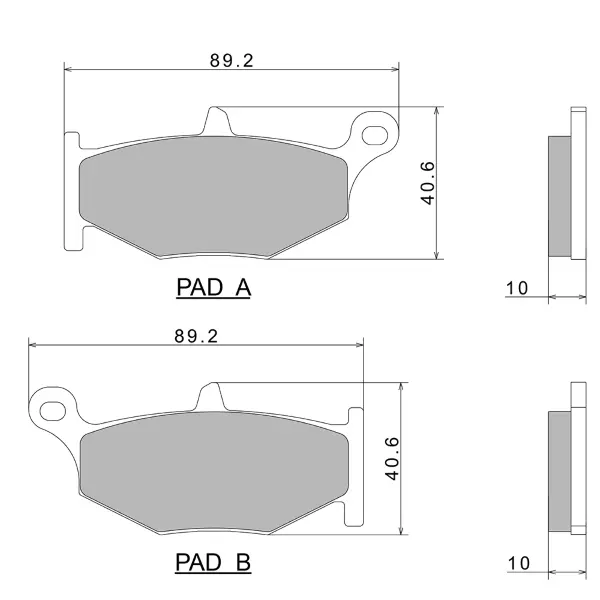Nissin A0950 Premium 半金属刹车片 2P-319NS