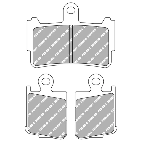Stabdžių kaladėlė Ferodo Metalas kepsnio Sinter Grip Road R90 — Trinkelės