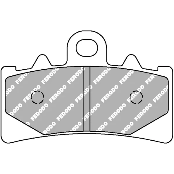 Přední brzdová destička Ferodo Sintrovaný kov Sinter Grip Road R90