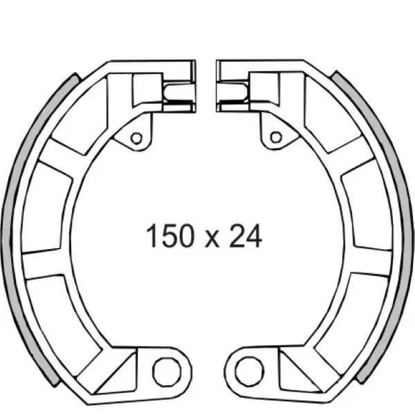 Тормозные колодки задние RMS Classic Vespa Small Frame 2100492