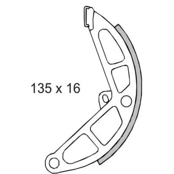 Hintere Bremsbacken RMS Classic Piaggio Ciao/Bravo/Si 50cc 4145574