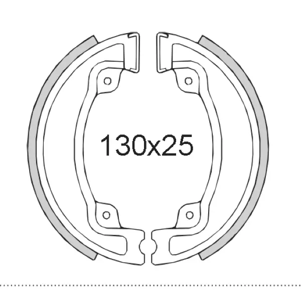 RMS Honda Cn 250cc Rear Brake Shoes