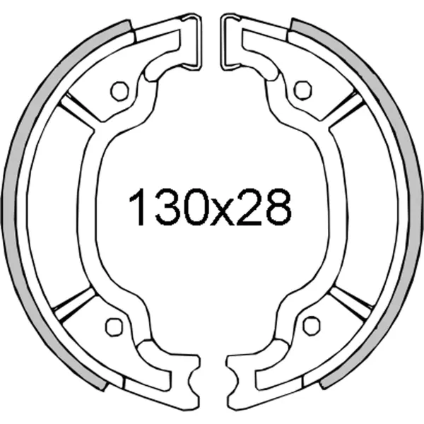 RMS Bremsbacken hinten für Yamaha Majesty/Mbk Skyliner 125cc
