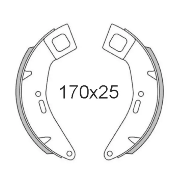 Mâchoires de frein avant RMS Classic Couple Piaggio Cosa 1-2 414429