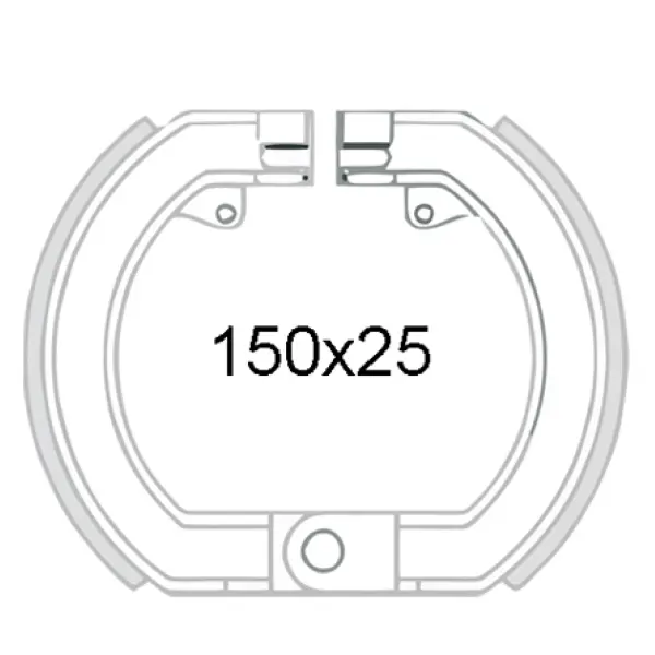 Тормозные колодки передние RMS Classic Vespa Годы выпуска 70 - 026832