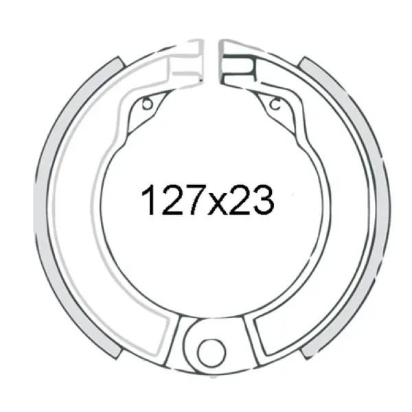 Mâchoires de frein arrière RMS Classic Piaggio Vespa 1951/1962 078170