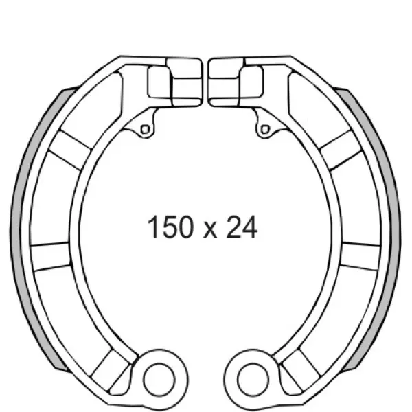 Mâchoires de frein RMS Classic Piaggio Vespa Px 125-150cc 414450