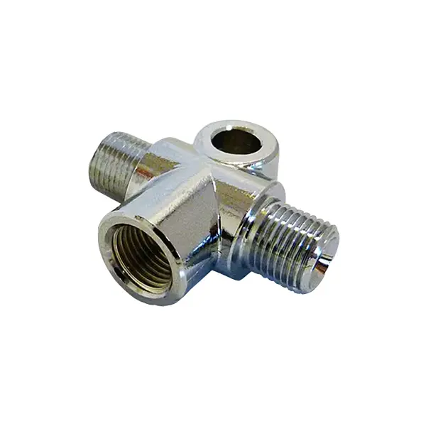 Evok メス凸面 T字継手 M10X1.0 クローム