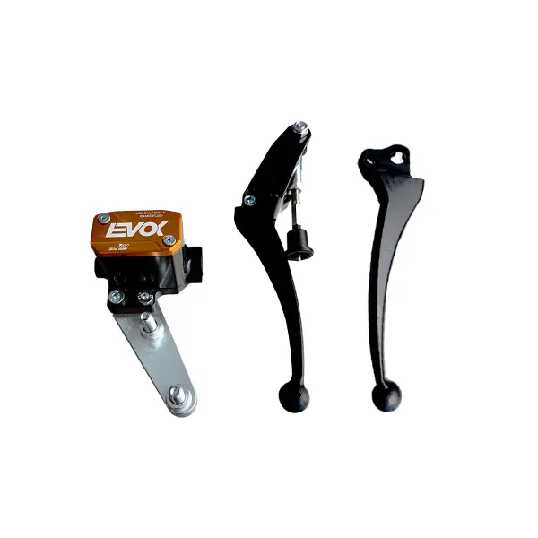 Bremshauptzylinder Evok Iron P11 für Vespa PK - schwarz und orange