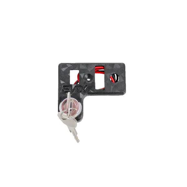 Couvercle d'interrupteur de lumière Evok Iron Switch Prisma Carbon avec bloc clé pour Vespa 50 Special