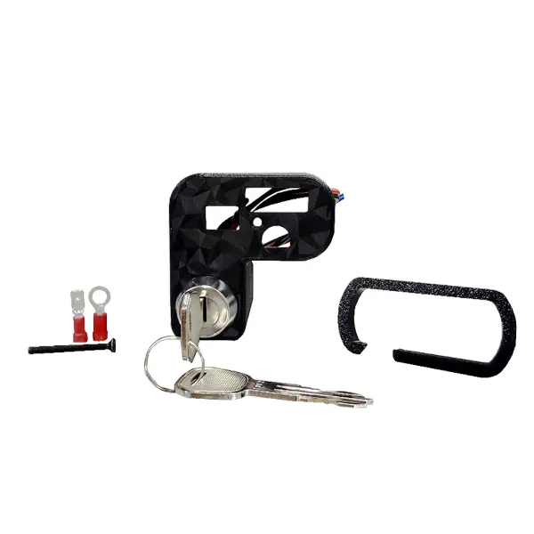 Schalterabdeckung Lichtschalter Evok Iron Switch Prisma Carbon mit Schlüsselblock für Vespa 50-90-125