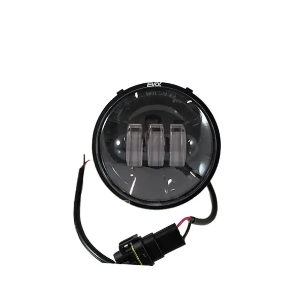 Phare avant complet sans Angel Eyes Fond Noir Evok Iron led Piaggio Vespa 50cc N/L/R