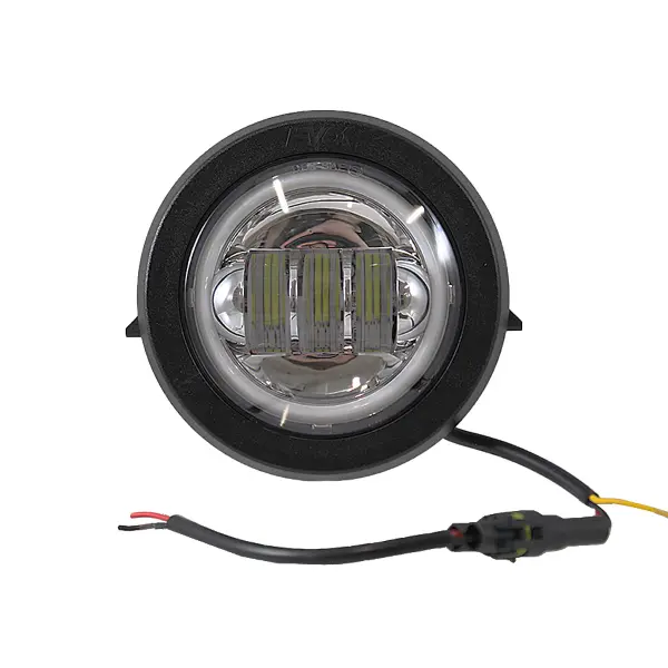 Kompletter LED-Scheinwerfer Iron LED EVOK Chrom-Unterteil Piaggio Vespa PK 50-125 cc S/XL