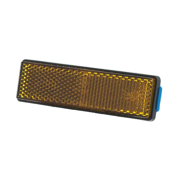 Rechteckiger orangefarbener selbstklebender Rückstrahler 95x25 mm Sélection P2R