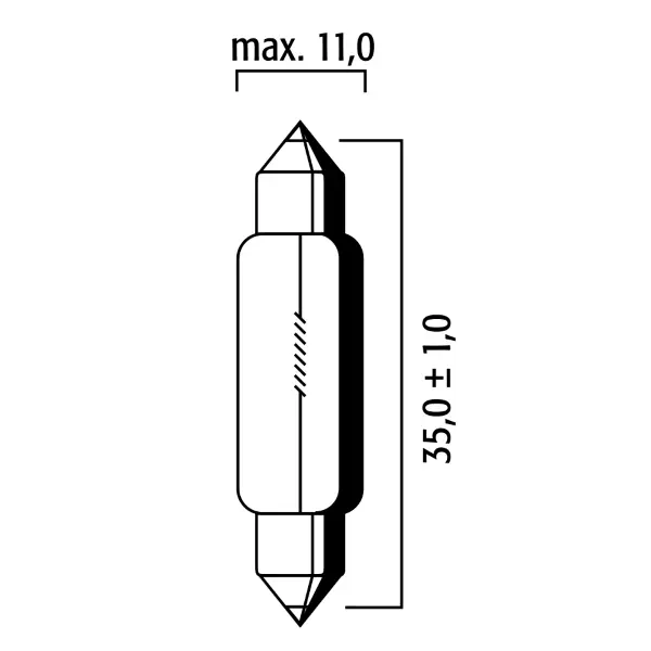 Ampoule Flosser 6v 5w t11x35