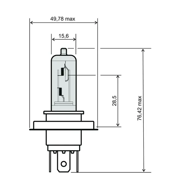 Λαμπτήρας RMS HS1 12V 35/35W λευκός