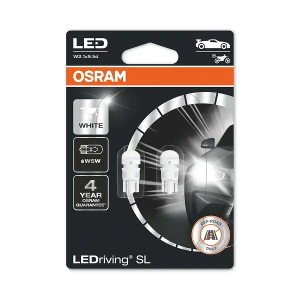 Лампа светодиодная OSRAM 2825DWP-02B W2.1x9.5d