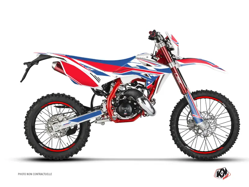 Kit plastiques KUTVEK Beta RR 50 Enduro Firenze blanc rouge bleu