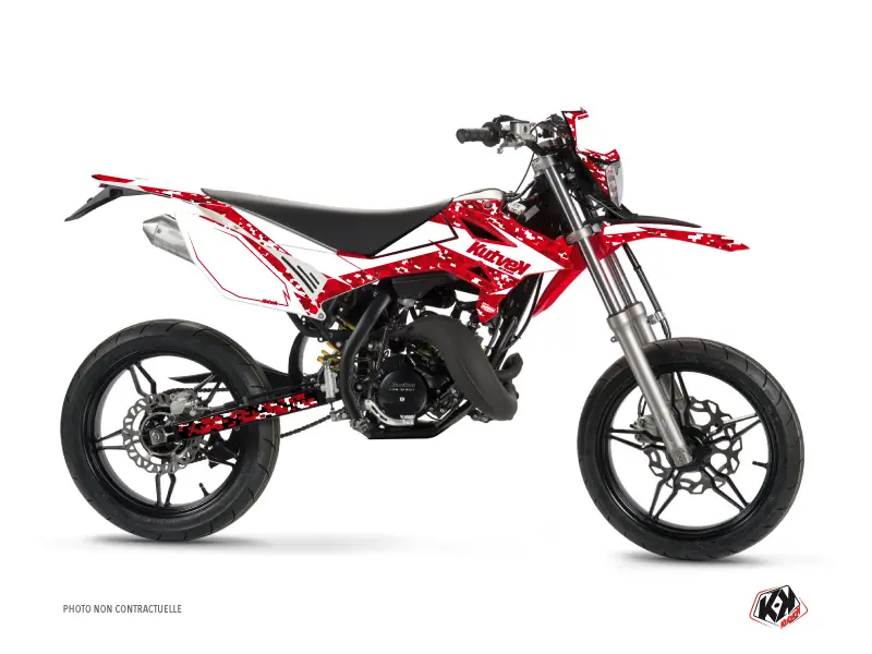 Sada polepů 50cc Prédator Beta RR 50 Motard Bílá Červená KUTVEK